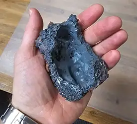 Zero-emission pig iron produced by Metal Logic.